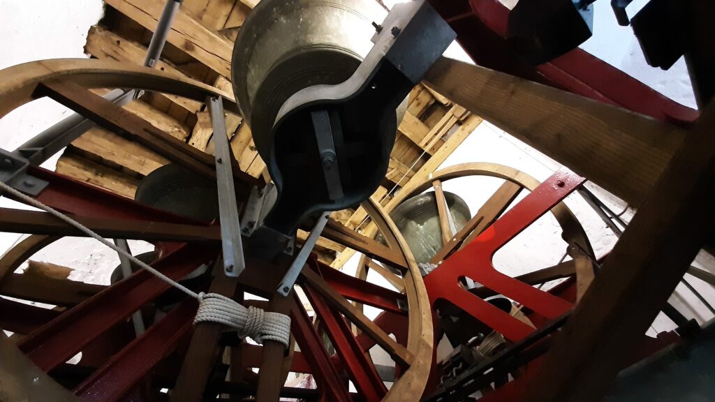 The bells are up and ready to ring!