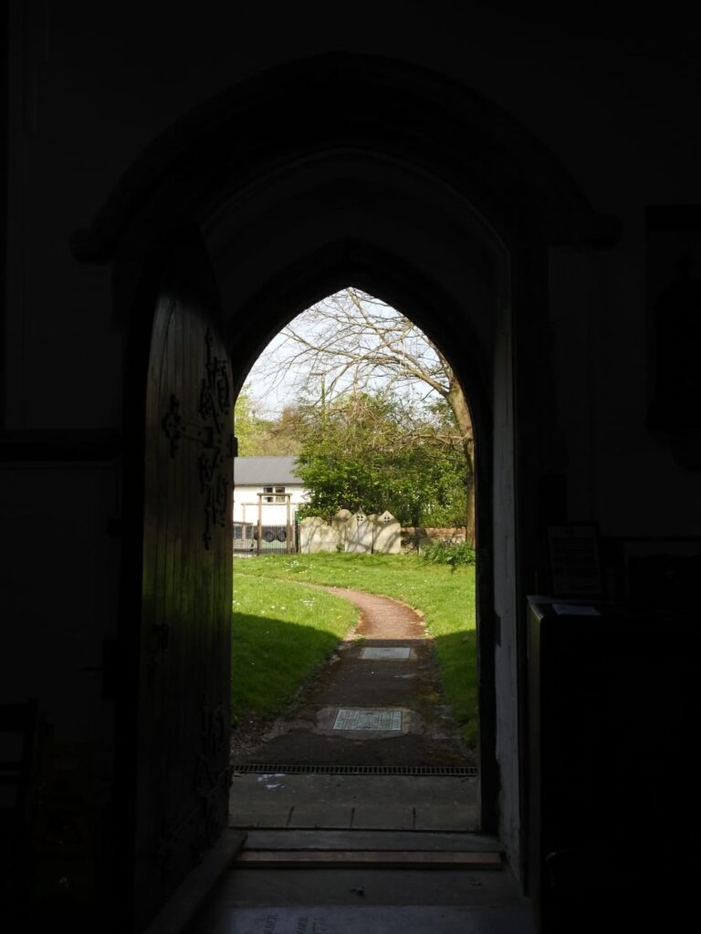 Through the door