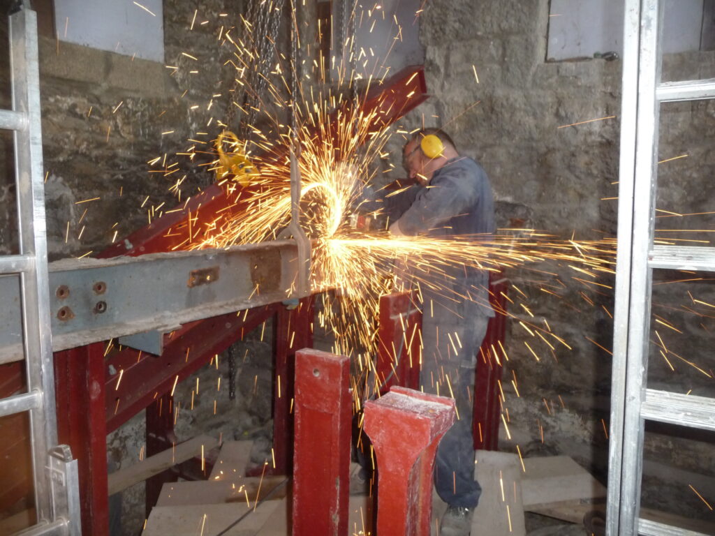 Restoration work at St Mary, Penzance. August 2012