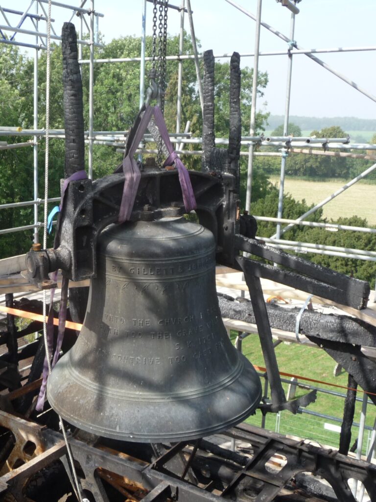 Ropley, Hants, bell removal