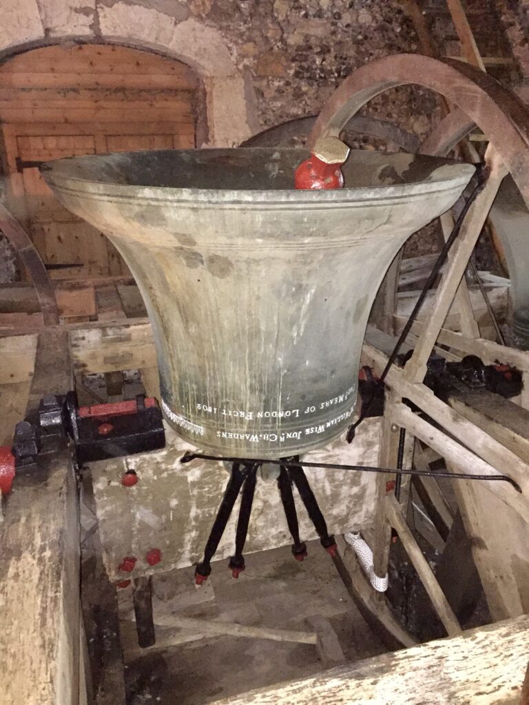 Borden, Kent, Tenor bell 1802, last rehung 1885.