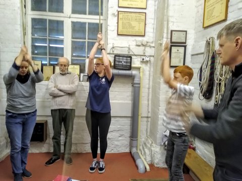 The Ellis Family's ever first ring all together at St Bartholomew's Nettlebed