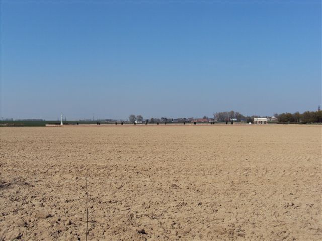 Long range view of cemetery