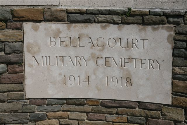 Name inscription at entrance