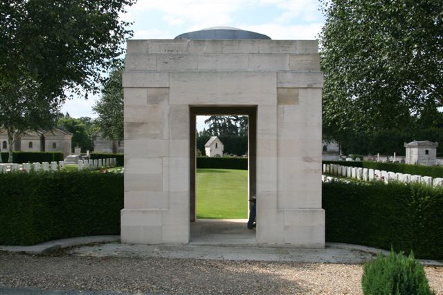 Entrance to Bois Guillaume Communal Cemetery Extension