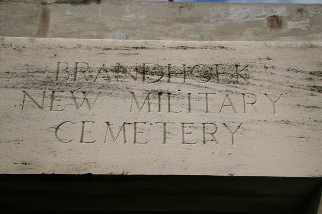Name inscription over entrance
