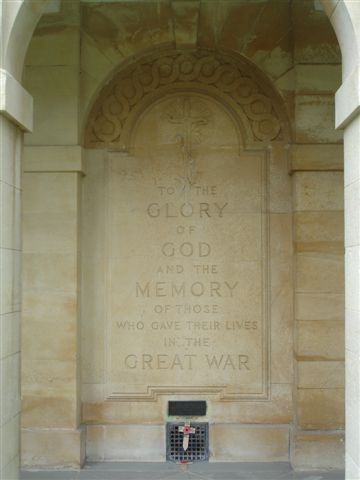 Centre panel inscription