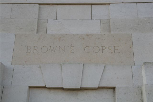 Name inscription over entrance