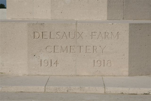 Name inscription on base of Cross of Sacrifice