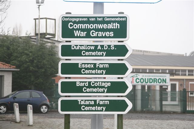 Signpost for group of Cemeteries