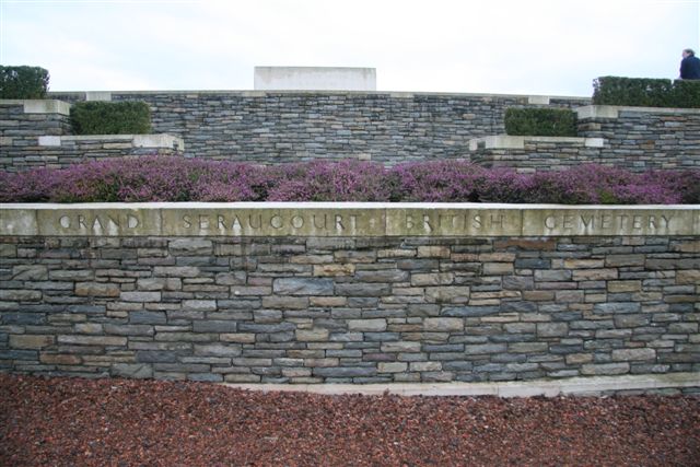 Entrance wall showing name inscription