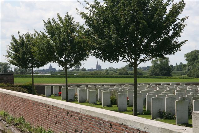 View with town of Ypres in background