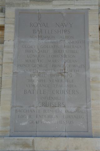 Royal Navy Memorial - South face