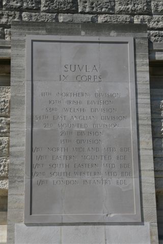 SUVLA IX Corps Memorial - closeup