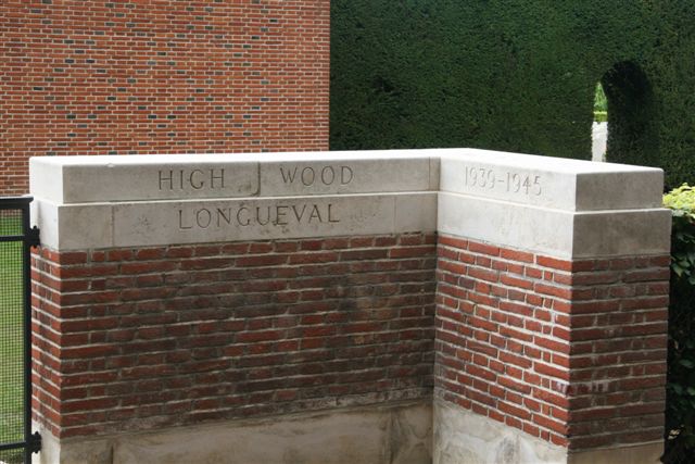 WWII inscription to right of entrance gate