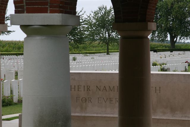 View across Stone of Remembrance