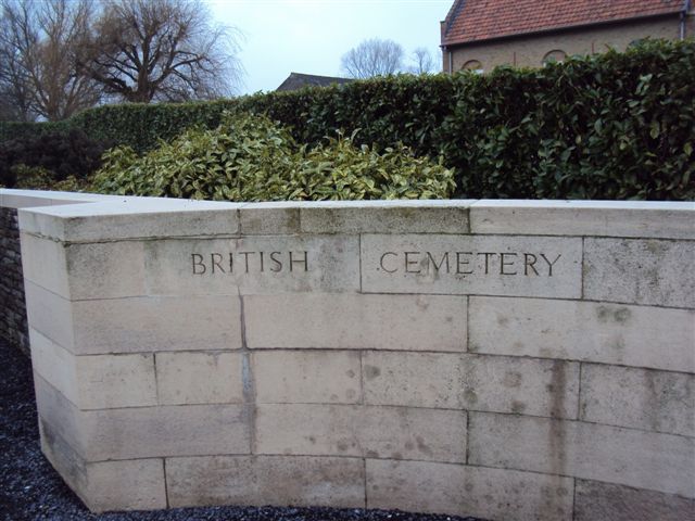 Name inscription on right wall of entrance