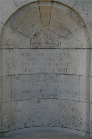 New Zealand memorial panel