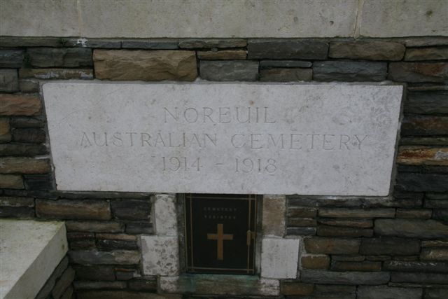 Name inscription on wall near entrance