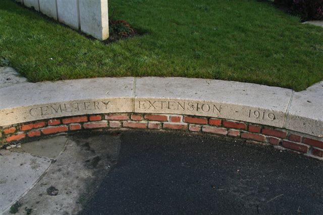 Name and date inscription to right of entrance