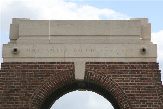 Name inscription above entrance archway
