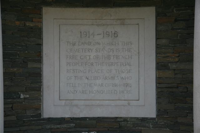 Land Gift information plaque