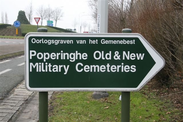 Signs to New and Old Military Cemeteries