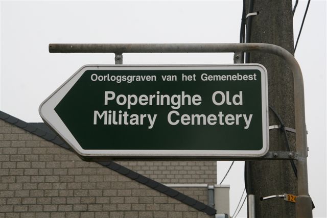Sign to Old Military Cemetery