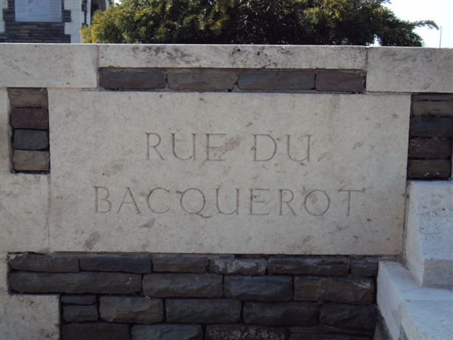 Name inscription on left gatepost