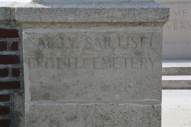 Name inscription on left gatepost