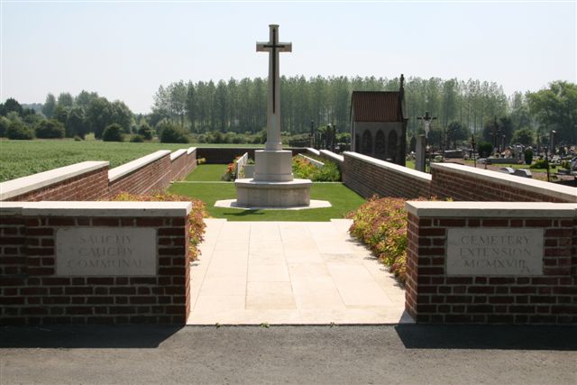 View of Entrance, Cross of Sacrifice and Cemetery