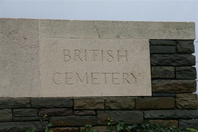 Name inscription on wall to right of entrance